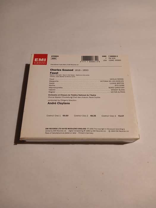 EMI Classics, Faust, 3 x CD, Remastered, Germany