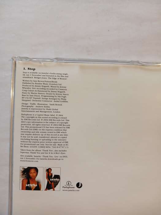 Jamelia, Stop CD single, UK