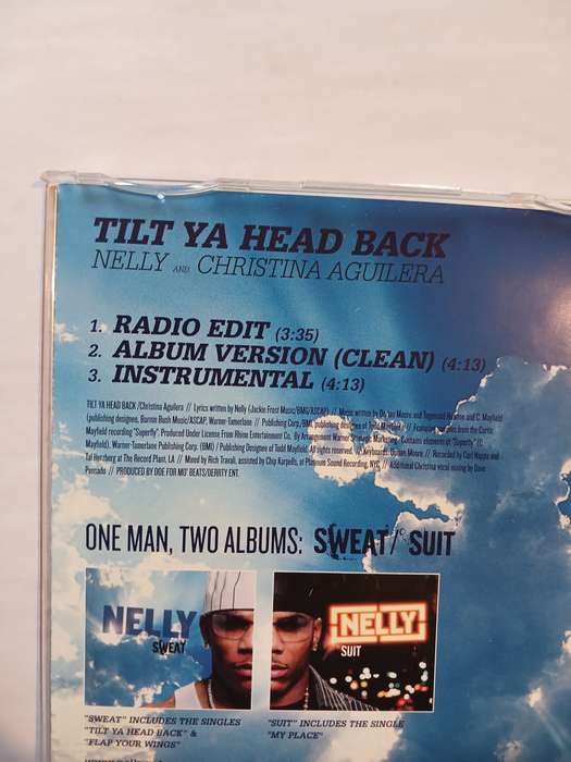 Nelly and Christina Aguilera, Tilt Ya Head Back CD single, Promo, EU