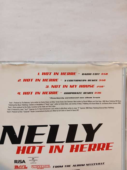 Nelly, Hot in Here CD single