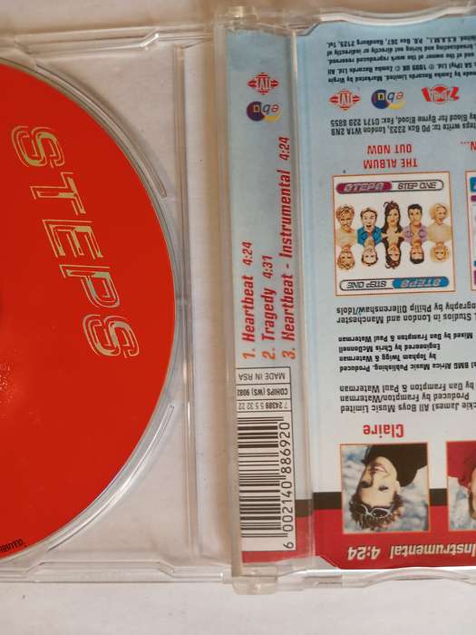 Steps, Heartbeat / Tragedy CD single