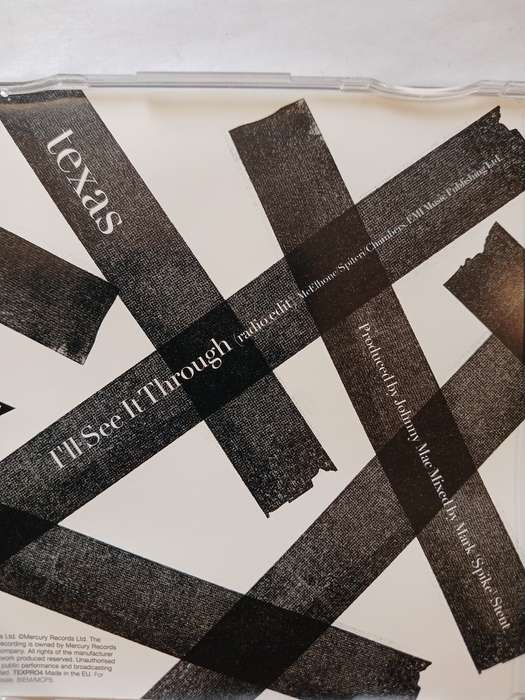 Texas, I'll See It Through CD single, Promo, EU