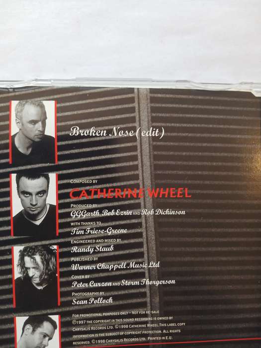Catherine Wheel, Broken Nose CD single. Promo, EU