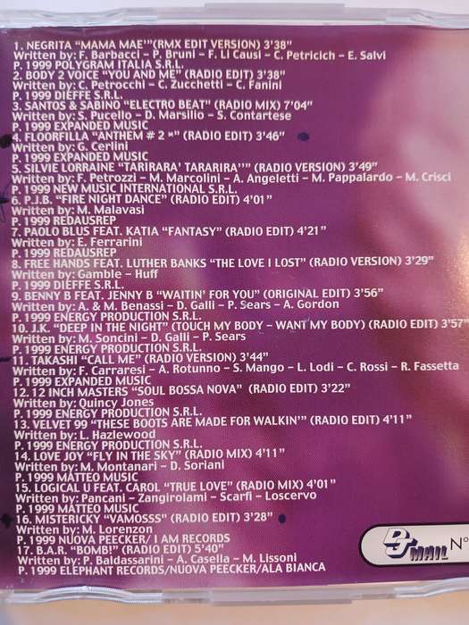 CD Dance JM Vol. 9 CD, Italy