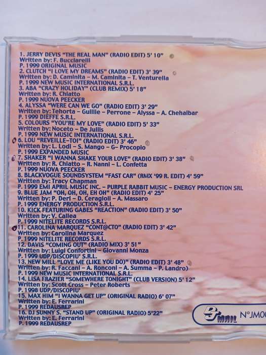 CD Dance JM Vol. 8 CD, Italy