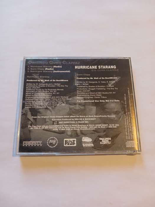 Originoo Gunn Clappaz, Hurricane Starang CD single, US