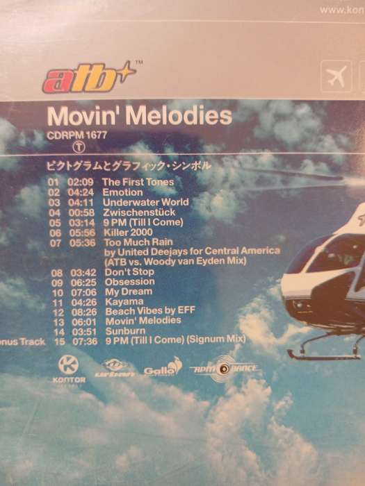 ATB, Movin' Melodies CD