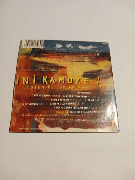 Ini Kamoze, Listen Me Tic (Woyoi) CD single