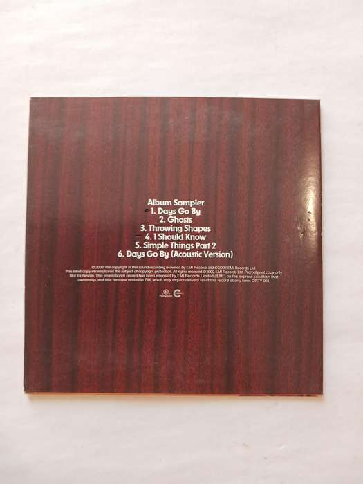 Dirty Vegas, Dirty Vegas (Album Sampler) CD, UK