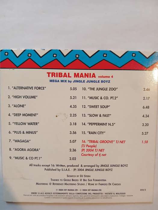 Tribal Mania Volume 4 CD, EU