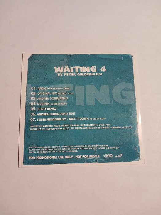 Peter Gelderblom, Waiting 4 CD single, Promo