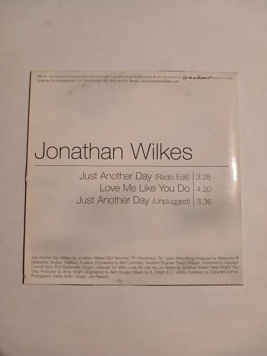 Jonathan Wilkes, Just Another Day CD single, Promo
