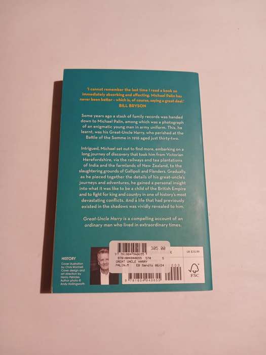 Great-Uncle Harry, A Tasle of War and Empire by Michael Palin