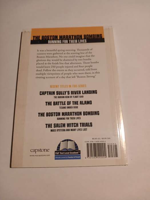 The Boston Marathon Bombing, Running for their Lives by Blake Hoena, New