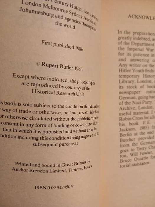 Hitler's Young Tigers by Rupert Butler