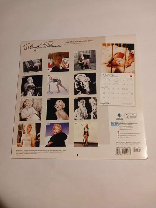 Marilyn Monroe, 2015 Official Calendar