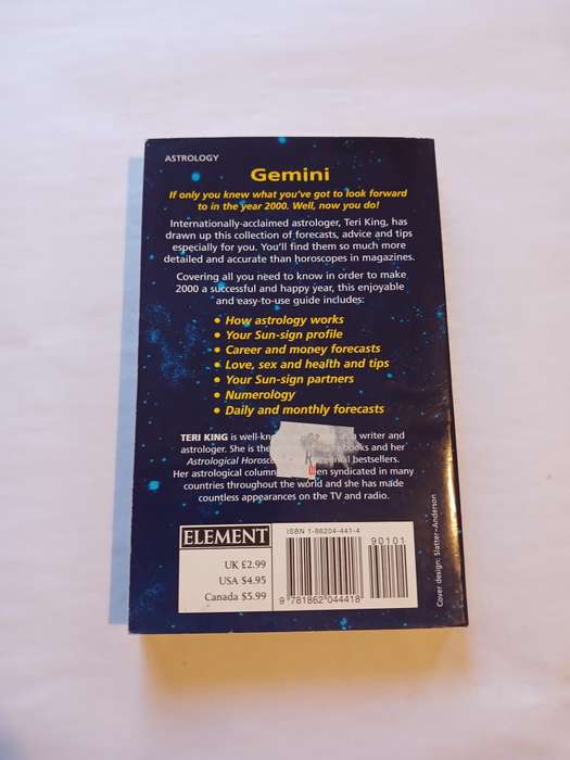 Astrological Horoscope 2000 Gemini by Teri King