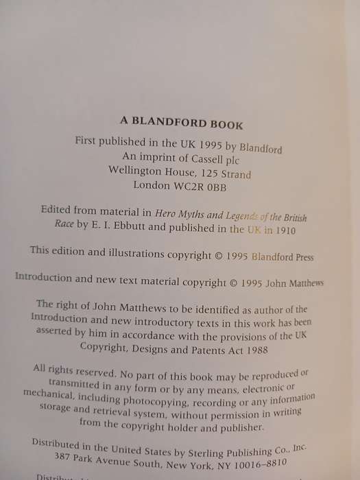 Hero Myths & Legends of Britain & Ireland, M.I. Ebutt