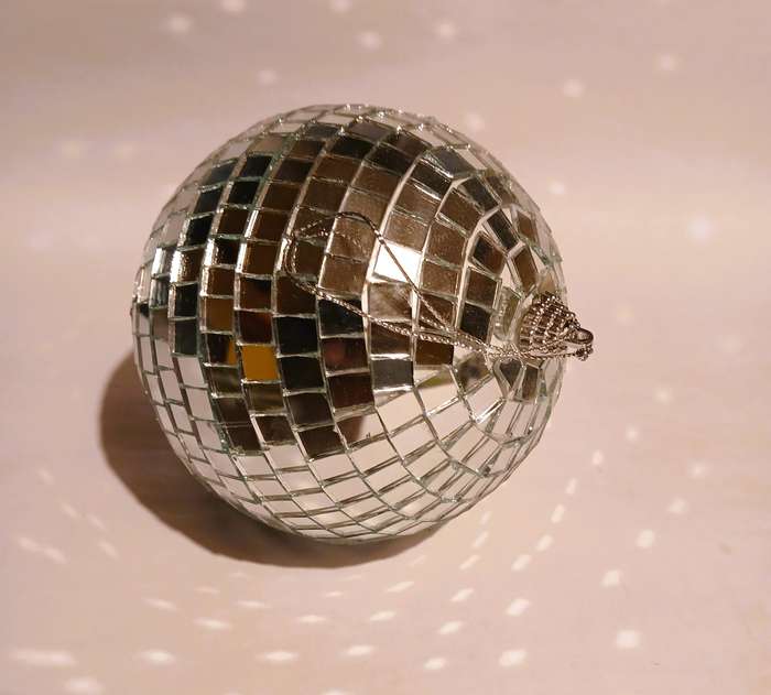 Mini Mirror Disco Ball, D - 12cm
