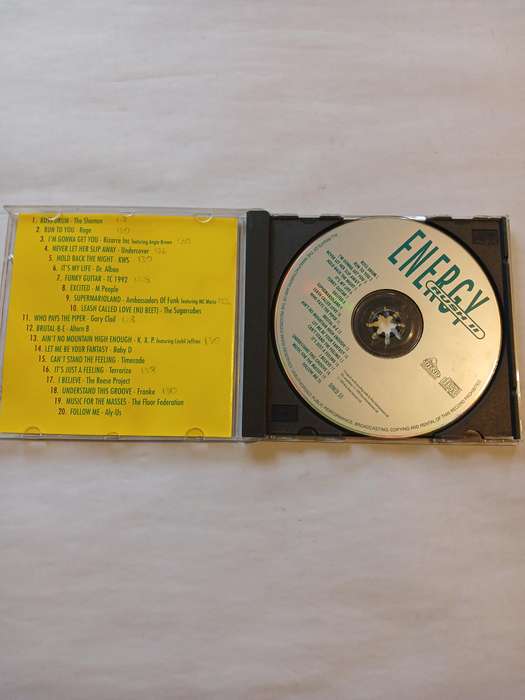 Energy Rush II, 20 Buzzin' Tracks CD, UK & Ireland