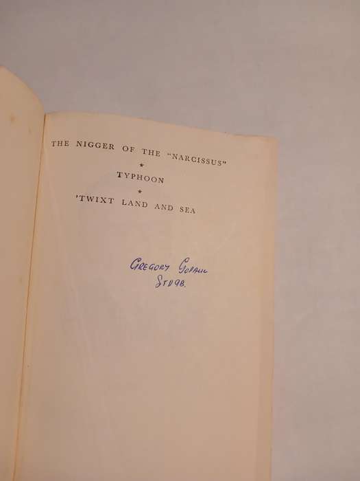 The Nigger of the "Narcissus"/Typhoon/'Twixt Land and Sea by Joseph Conrad, 1964 Hardcover