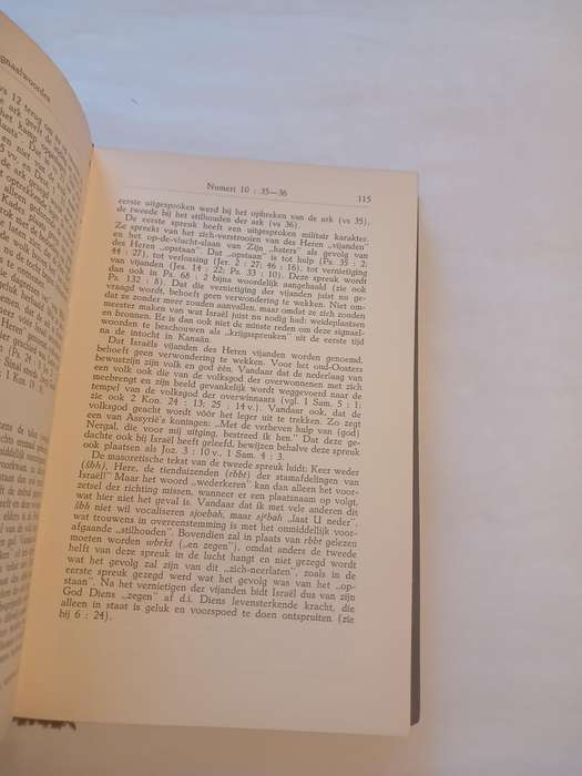 Het Boek Numeri door Dr. A. Noordtzij, Hardcover 1957