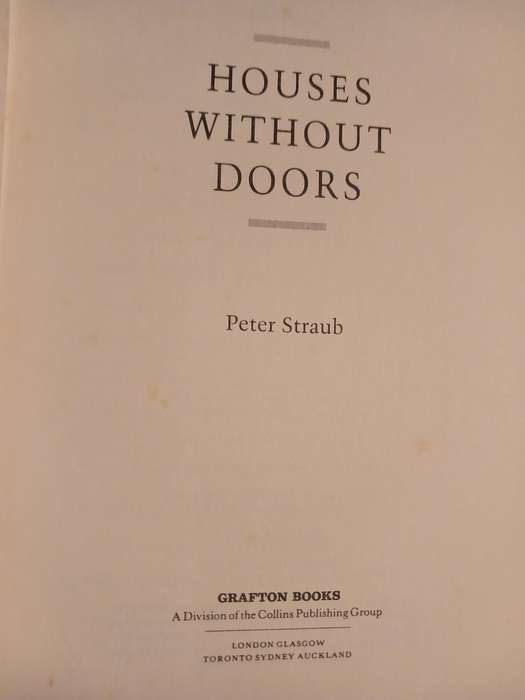 Houses Without Doors by Peter Straub, Hardcover, 1990 First Edition