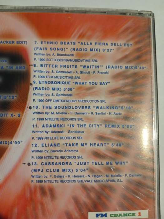 FM CDANCE 3, CD