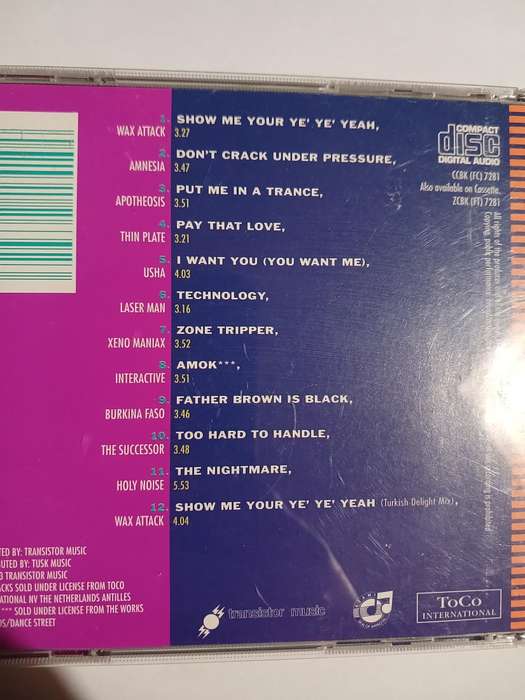 Techno Track Attack Faze 2, CD