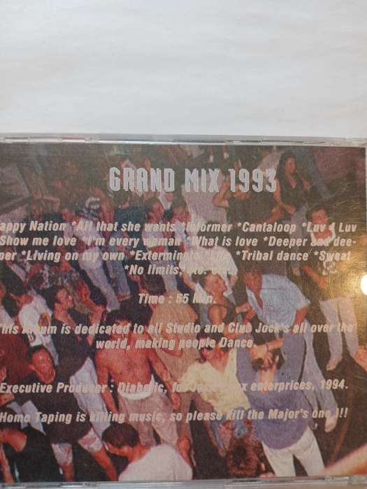 Grand Mix 1993, Best Hits of the Year mixed by Morales CD