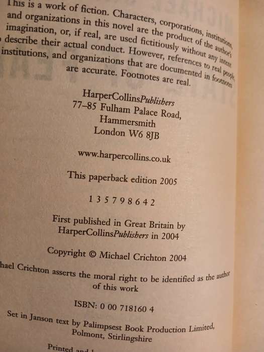 State of Fear by Michael Crichton