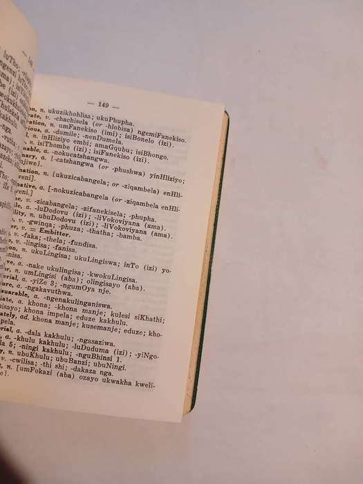 English Zulu Dictionary by A.T. Bryant, Eleventh Edition