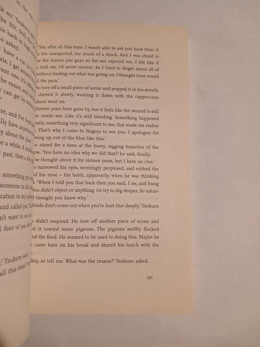 Colorless Tsukuru Tazaki and his Years of Pilgrimage by Haruki Murakami
