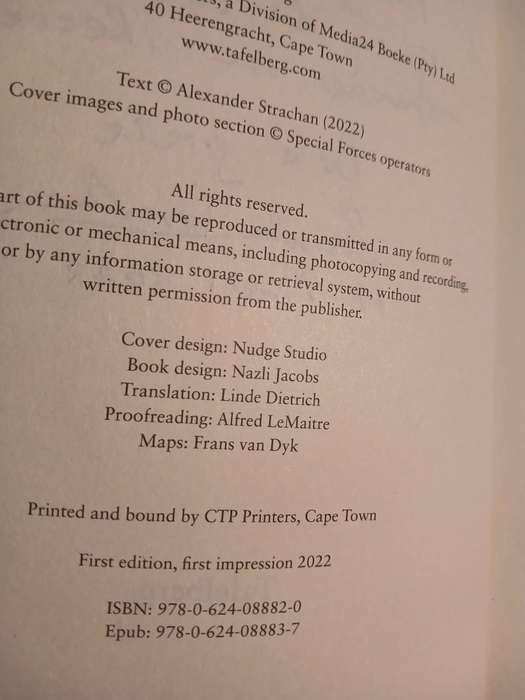 1 Recce Volume 3 by Alexander Strachan, Signed