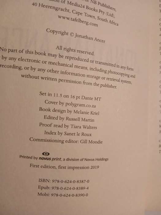 Betrayal, The Secret Lives of Apartheid Spies by Jonathan Ancer, First Edition
