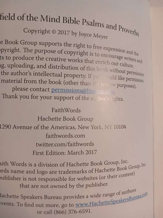 Battlefield of the Mind, Psalms and Proverbs commentary by Joyce Meyer