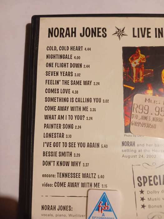 Norah Jones, Live in New Orleans DVD