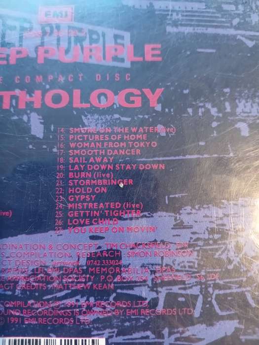 Deep Purple, Anthology CD, Holland