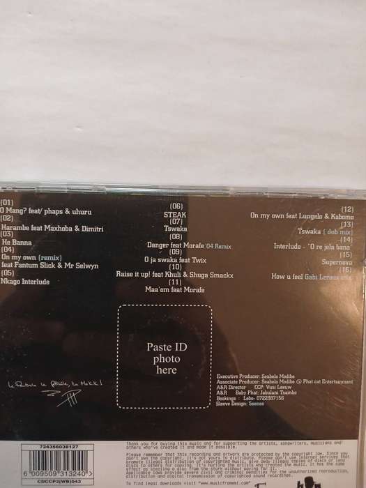 Hip Hop Pantsula, Omang-Reloaded CD
