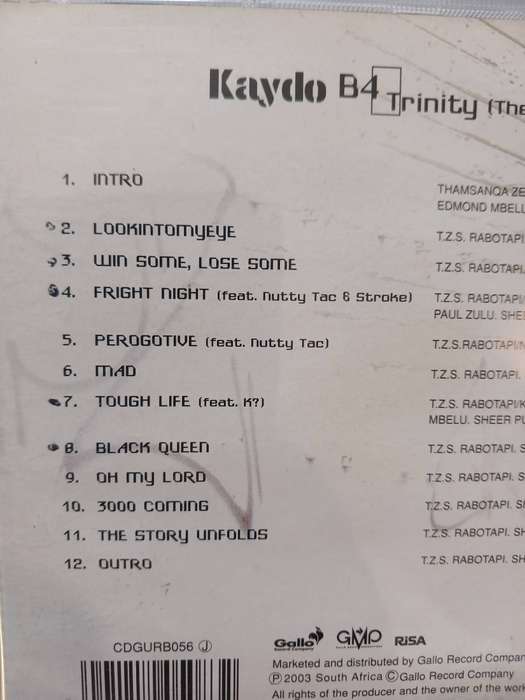 Kaydo, B4 Trinity (The Story Unfolds) CD