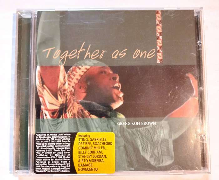 Gregg Kofi Brown, Together as One CD, Italy