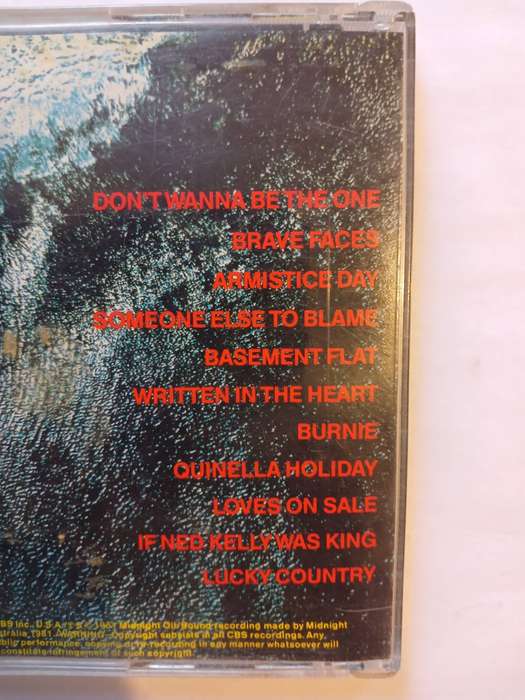 Midnight Oil, Place Without a Postcard CD, AU