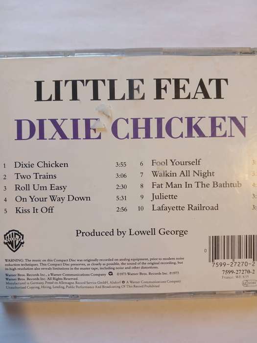 Little Feat, Dixie Chicken CD, EU, Enhanced