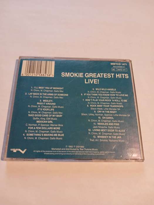 Smokie, Greatest Hits Live! CD