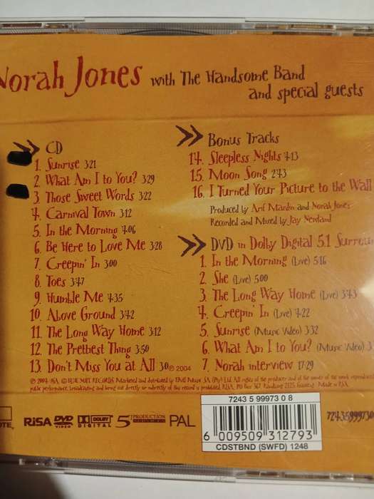 Norah Jones, Feels Like Home CD/DVD