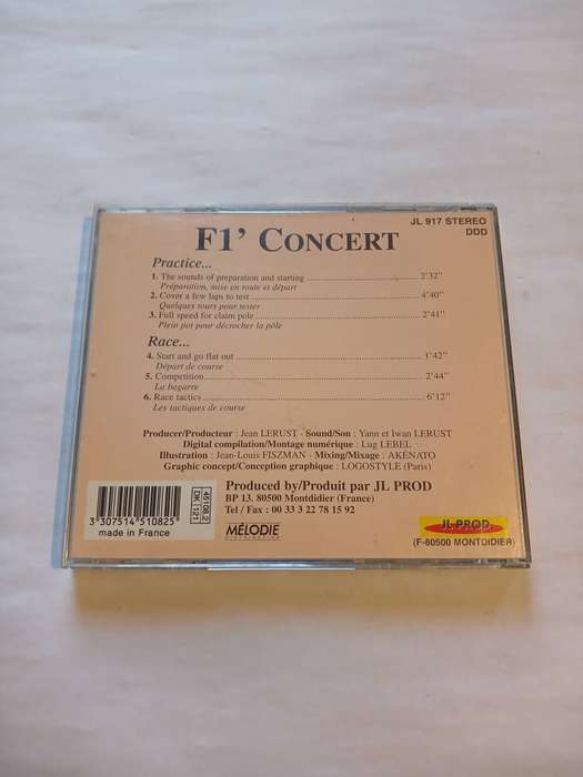 F1' Concert CD