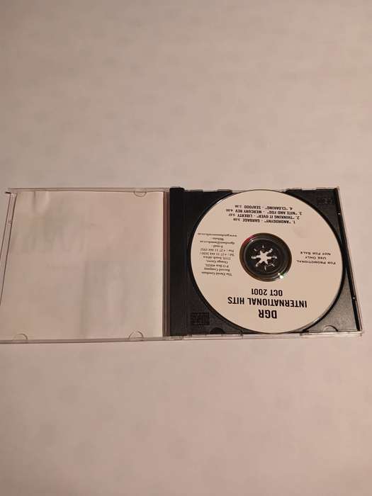 DGR International Hits Oct 2001 CD, Promo