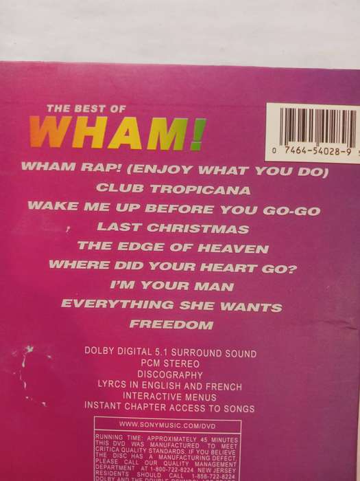 Wham! The Best Of DVD