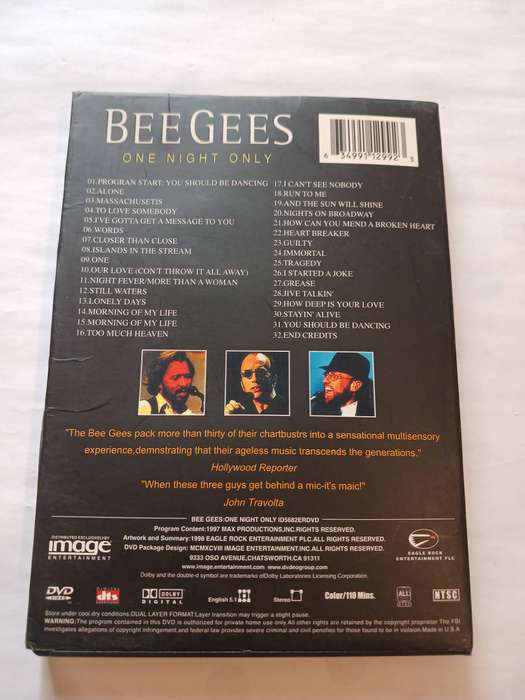 Bee Gees, One Night Only DVD
