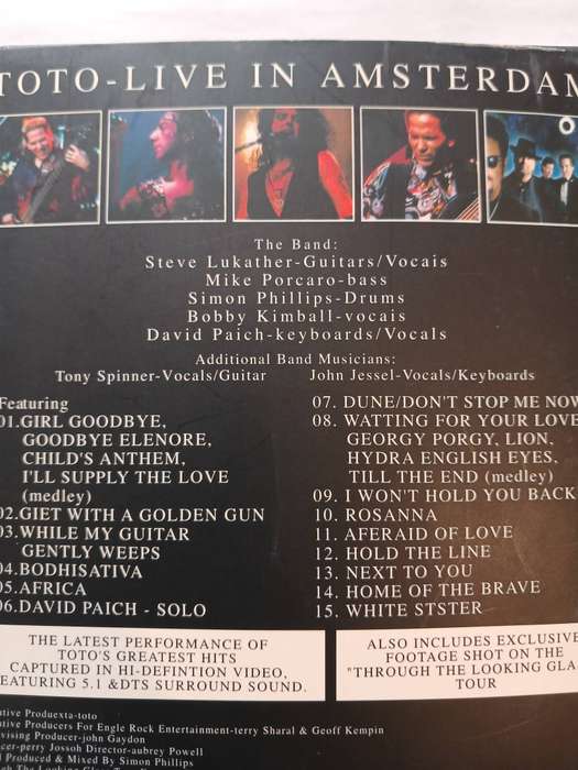 Toto, 25th Anniversary Live in Amsterdam DVD